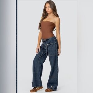 Edikted Funky Stitch Jeans SZ XS. Never worn in perfect condition